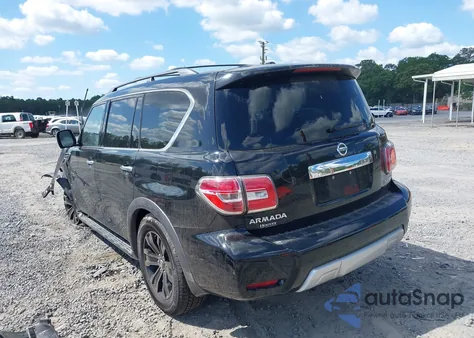2017 Nissan Armada Platinum z USA, uszkodzony, nr VIN JN8AY2NE8H9707601